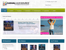 Tablet Screenshot of casualgamesource.com
